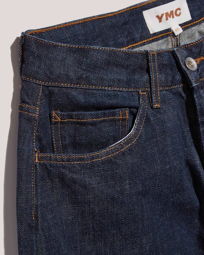 Women Earth Silver Jean Indigo YMC Trousers