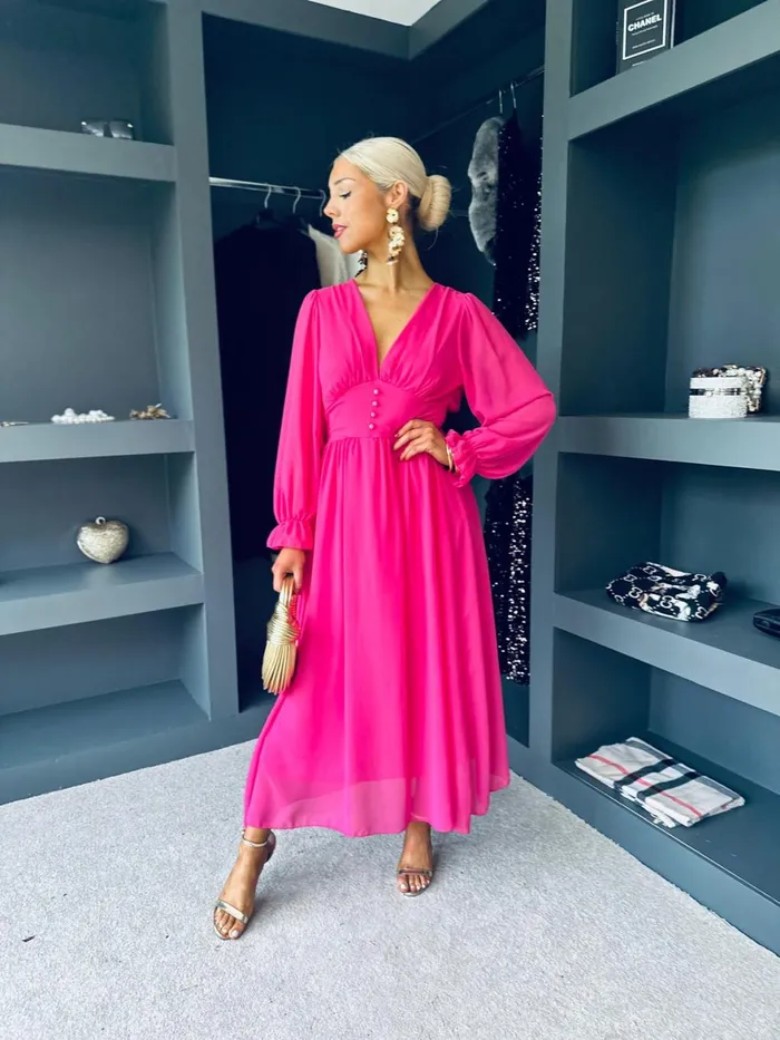 Women Evening Dress Canella Lane Cliona Banded Midi Dress Pink
