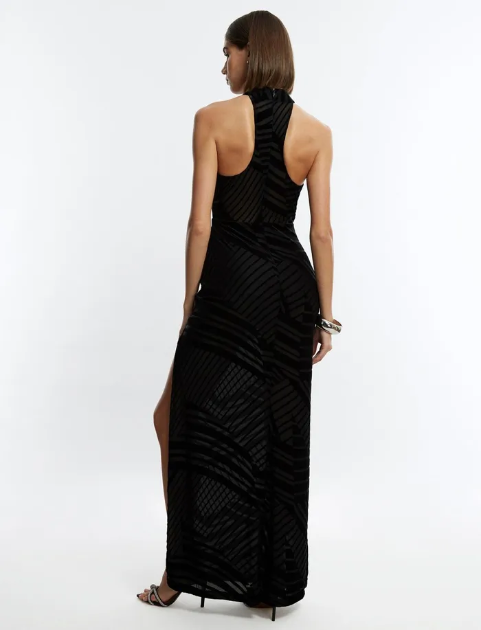 Women Evening Dresses and Gowns BCBG Black Allegra Halter Gown Black