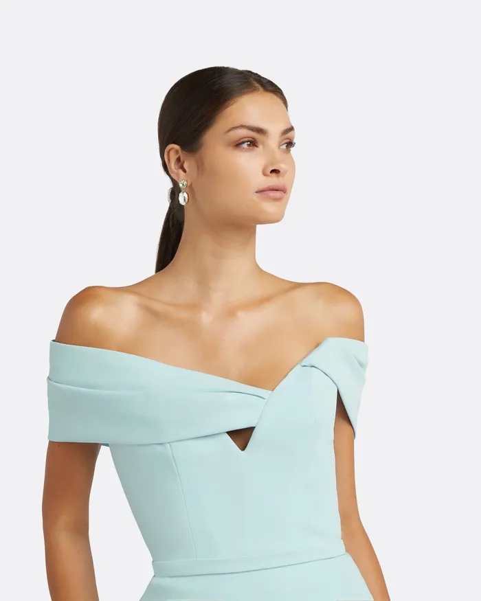 Women Everleigh Baby Blue Top Baby Blue Tops Safiyaa