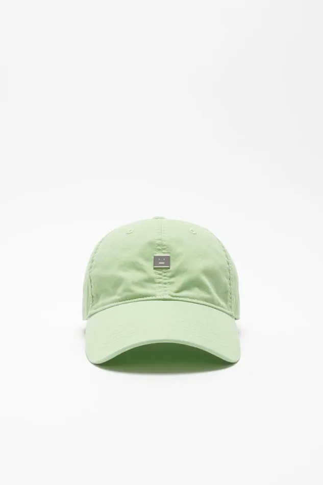 Women Face Logo Patch Cap Mint Green Acne Studios Face Collection
