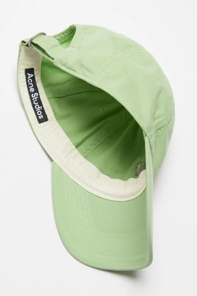 Women Face Logo Patch Cap Mint Green Acne Studios Face Collection