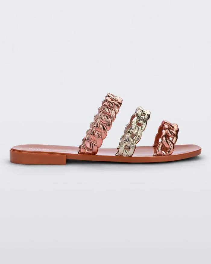 Women Feel Orange Melissa Slides