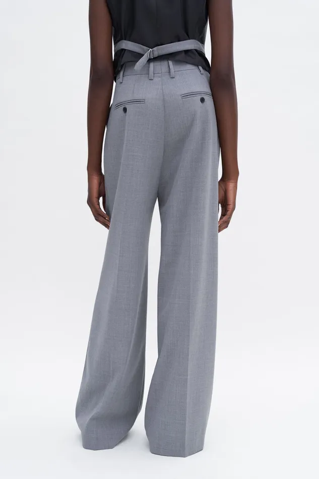 Women filippak Darcey Wool Trousers Grey Melange Trousers Women filippak Darcey Wool Trousers Grey Melange Trousers
