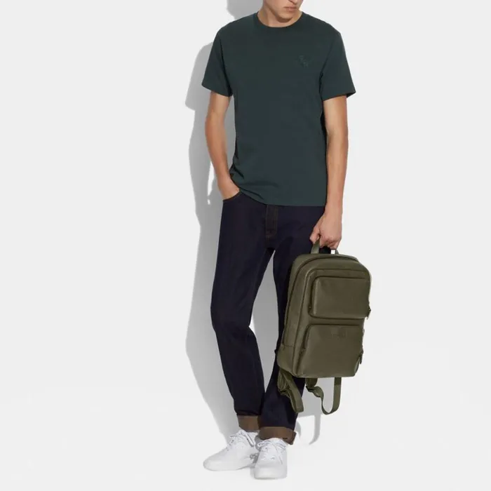 Women Gotham Backpack Army Green Coach Backpacks
