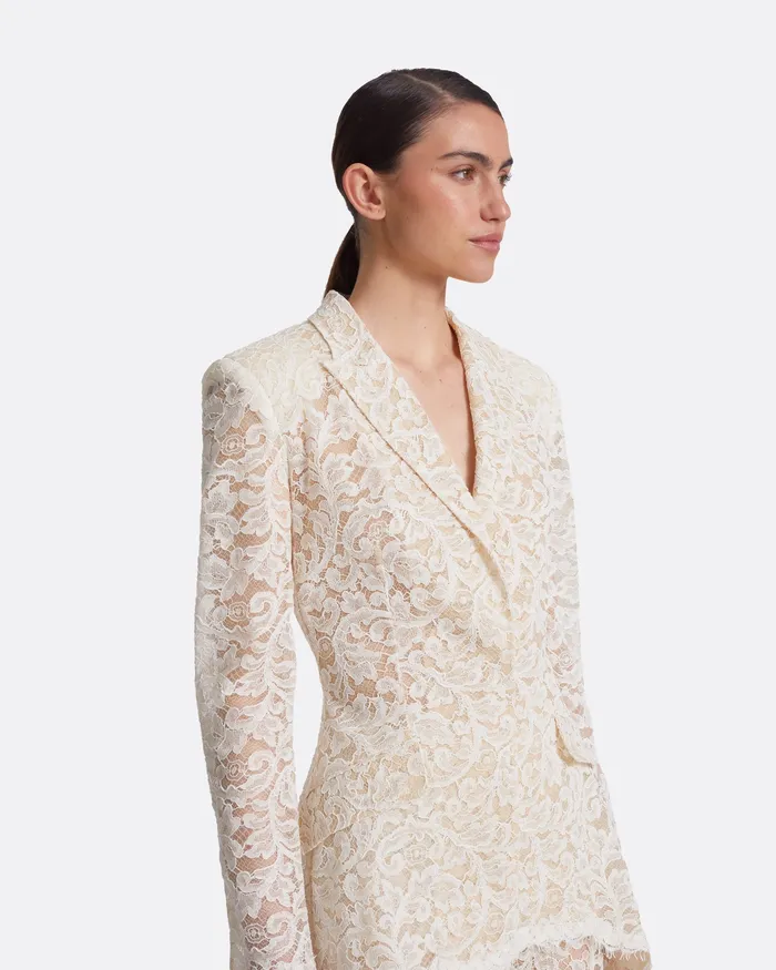 Women Gregoria Ivory Jacket Ivory Jackets and Coats Safiyaa