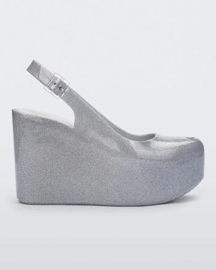 Women Groovy Glitter Clear Melissa Platforms