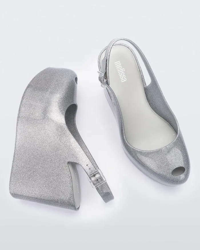 Women Groovy Glitter Clear Melissa Platforms