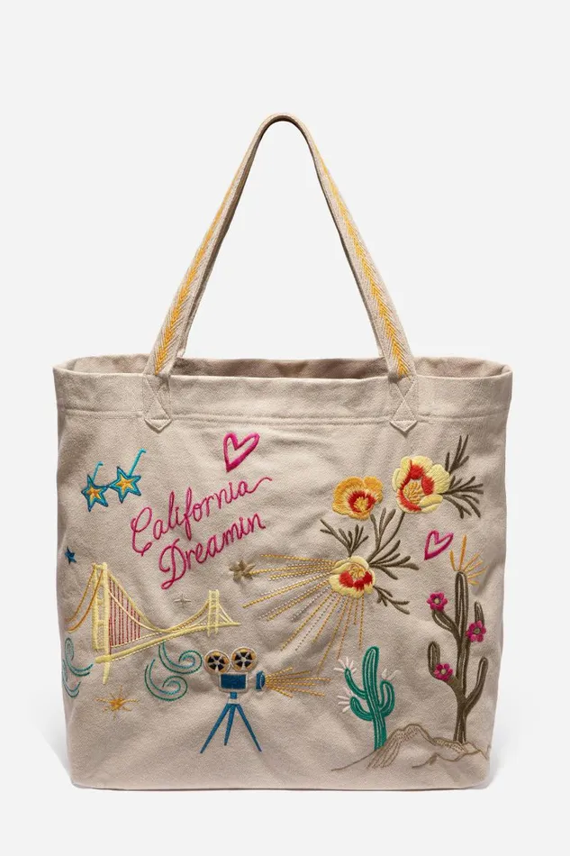Women Handbags Johnny Was California Everyday Tote French Macaroon