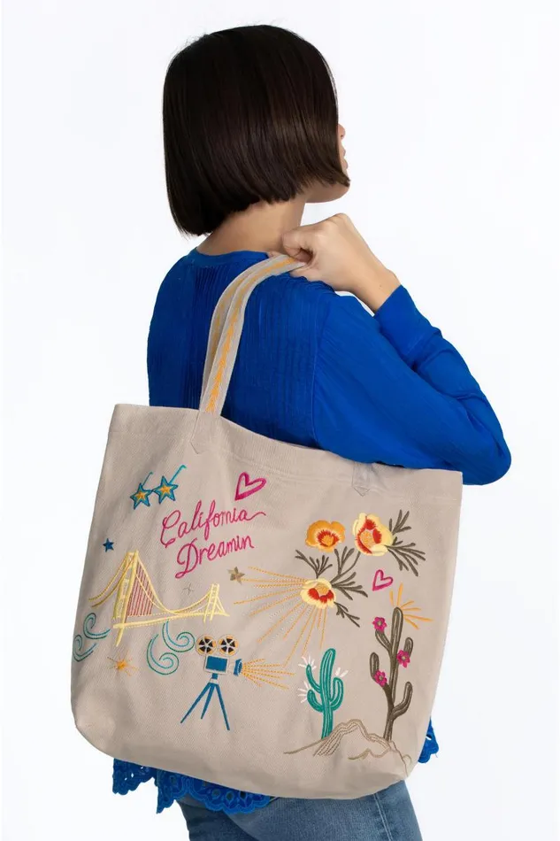 Women Handbags Johnny Was California Everyday Tote French Macaroon Women Handbags Johnny Was California Everyday Tote French Macaroon