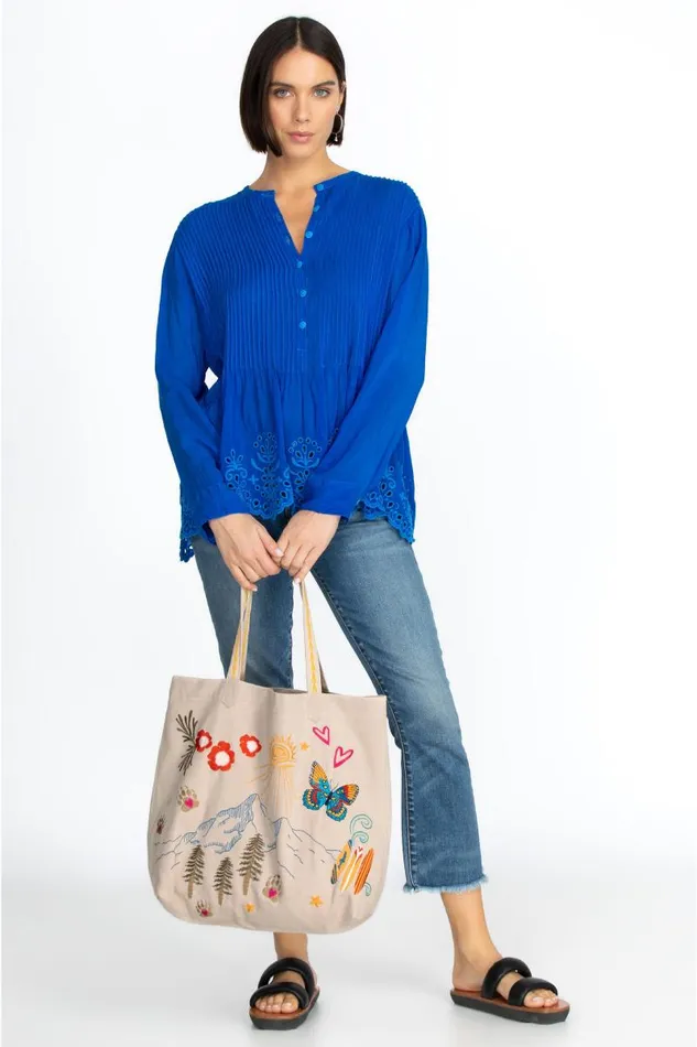 Women Handbags Johnny Was California Everyday Tote French Macaroon Women Handbags Johnny Was California Everyday Tote French Macaroon