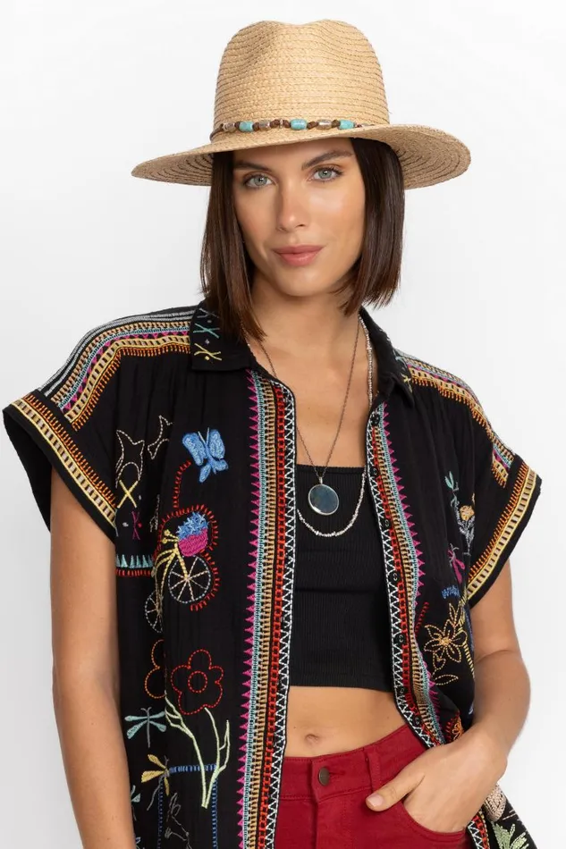 Women Hats Johnny Was MALIBU CANYON HAT Natural Women Hats Johnny Was MALIBU CANYON HAT Natural
