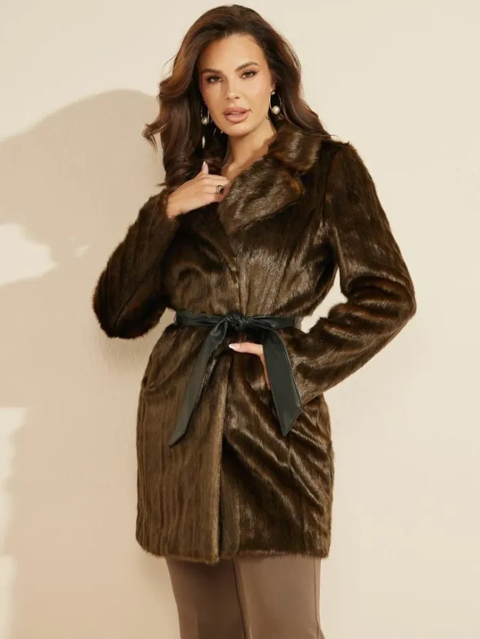 Women Jackets Marciano Caroline Coat Mink Mix