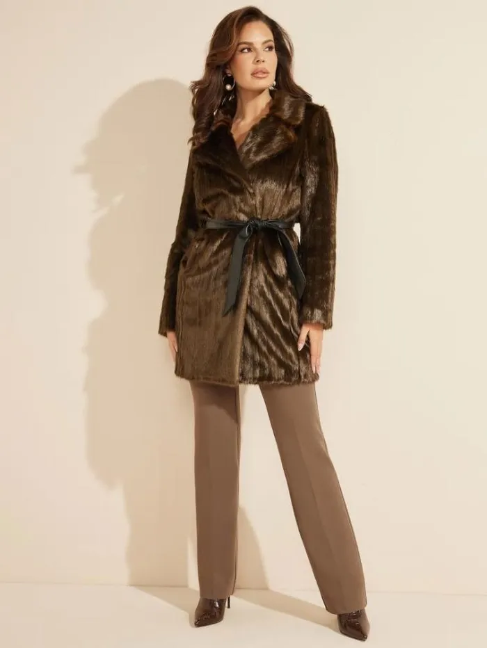 Women Jackets Marciano Caroline Coat Mink Mix