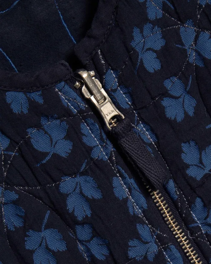Women Jackie Reversible Gilet Blue Multi YMC Outerwear