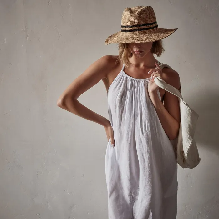 WOMEN James Perse DRESSESJUMPSUITS Linen Sun Dress White