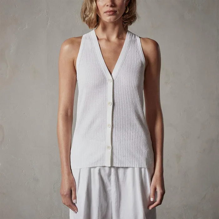 WOMEN James Perse NOVELTY TOPS Carmel Vest White