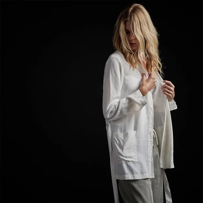 WOMEN James Perse NOVELTY TOPS Soft Drape Kimono Top Off White