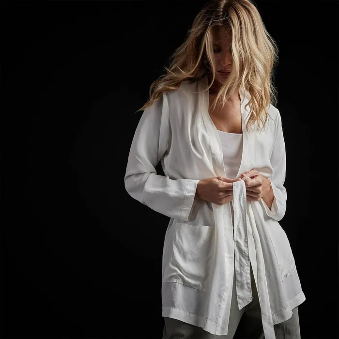 WOMEN James Perse NOVELTY TOPS Soft Drape Kimono Top Off White
