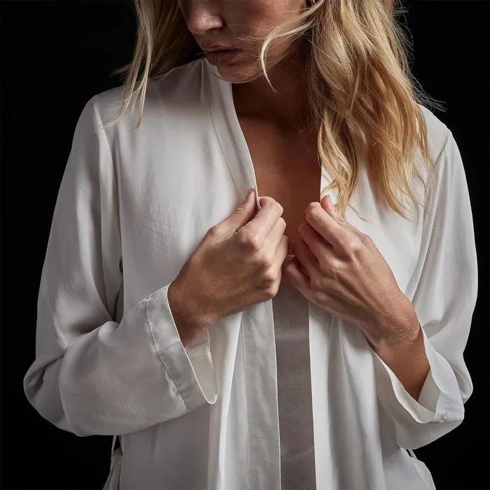 WOMEN James Perse NOVELTY TOPS Soft Drape Kimono Top Off White