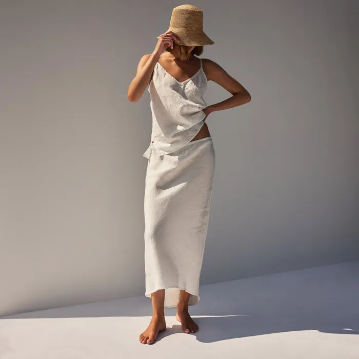 WOMEN James Perse SKIRTS Surfside Skirt Everest White Pigment