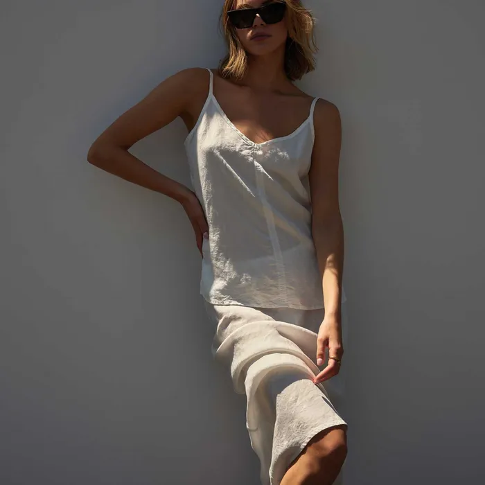 WOMEN James Perse SKIRTS Surfside Skirt Everest White Pigment