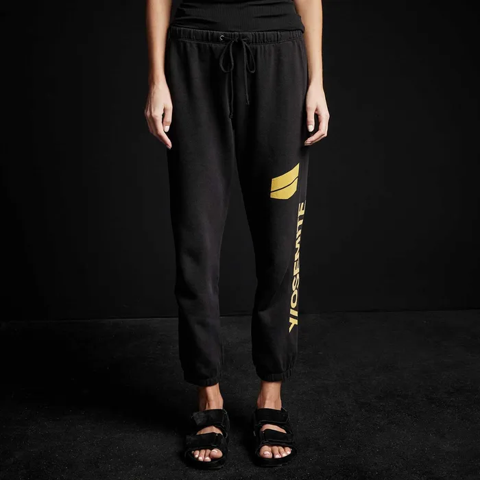 WOMEN James Perse SWEAT TOPSBOTTOMS YOSEMITE French Terry Sweatpant Black