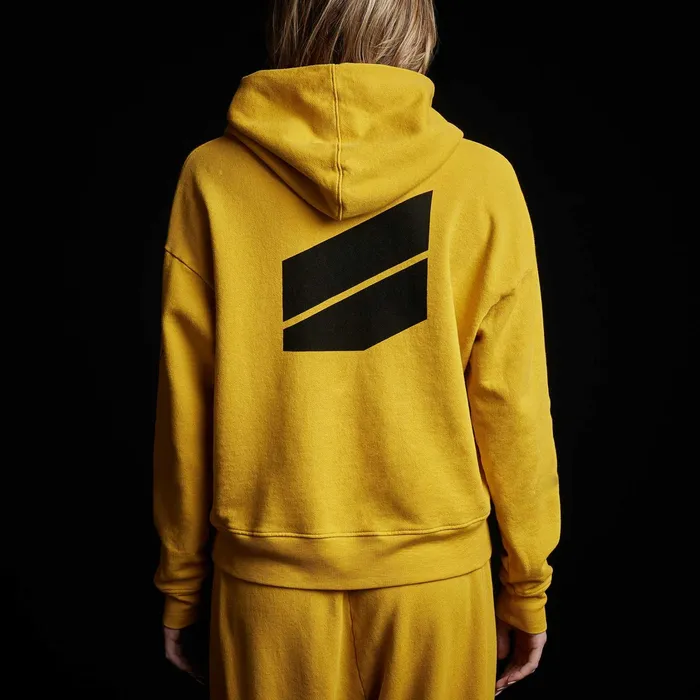 WOMEN James Perse SWEAT TOPSBOTTOMS YOSEMITE Graphic Pullover Hoodie Crocus Yellow