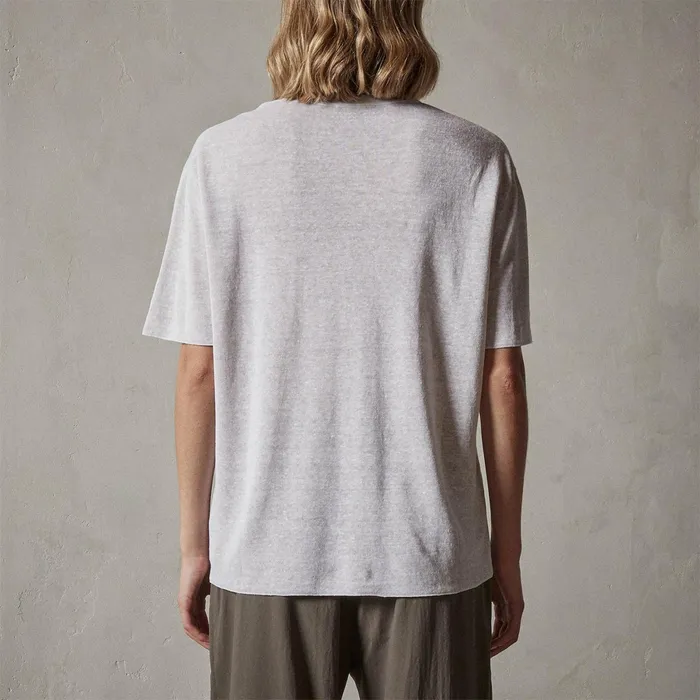 WOMEN James Perse SWEATERS Dunes Linen Crew Whitenatural