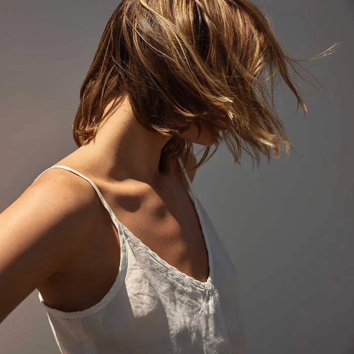 WOMEN James Perse TANKS Surfside Linen Cami Everest White Pigment