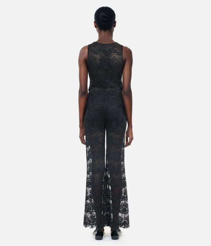 Women Jeans and Pants THE KOOPLES Black Lace Trousers Women Jeans and Pants THE KOOPLES Black Lace Trousers