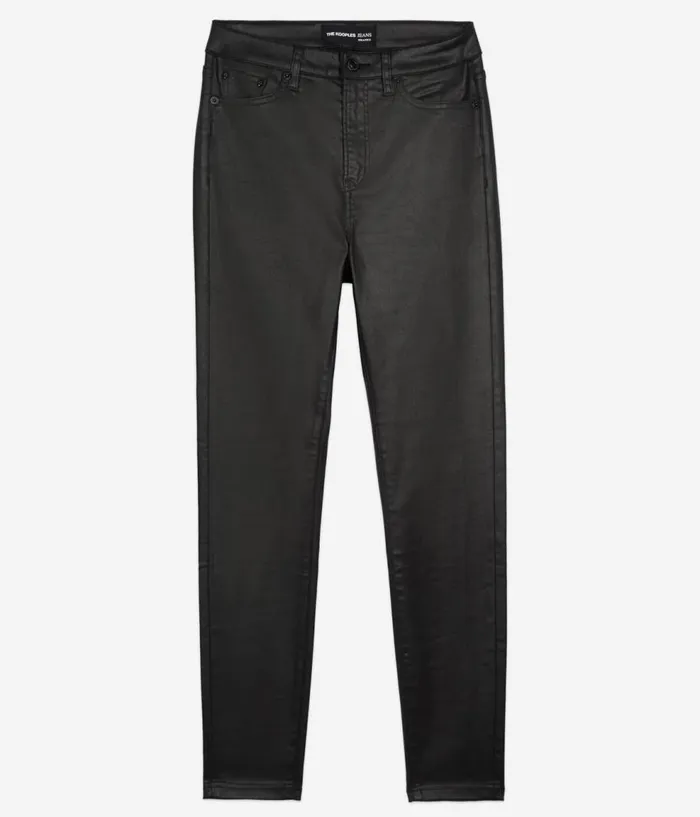 Women Jeans and Pants THE KOOPLES Black Leathereffect Jeans Women Jeans and Pants THE KOOPLES Black Leathereffect Jeans