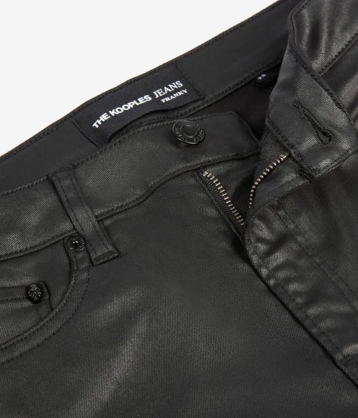Women Jeans and Pants THE KOOPLES Black Leathereffect Jeans Women Jeans and Pants THE KOOPLES Black Leathereffect Jeans