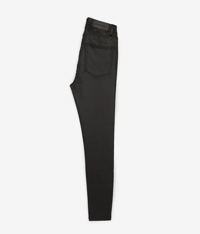 Women Jeans and Pants THE KOOPLES Black Leathereffect Jeans Women Jeans and Pants THE KOOPLES Black Leathereffect Jeans