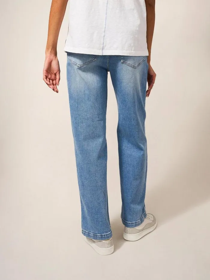 Women JEANS White Stuff Heidi Wide Leg Jean Light Denim Women JEANS White Stuff Heidi Wide Leg Jean Light Denim
