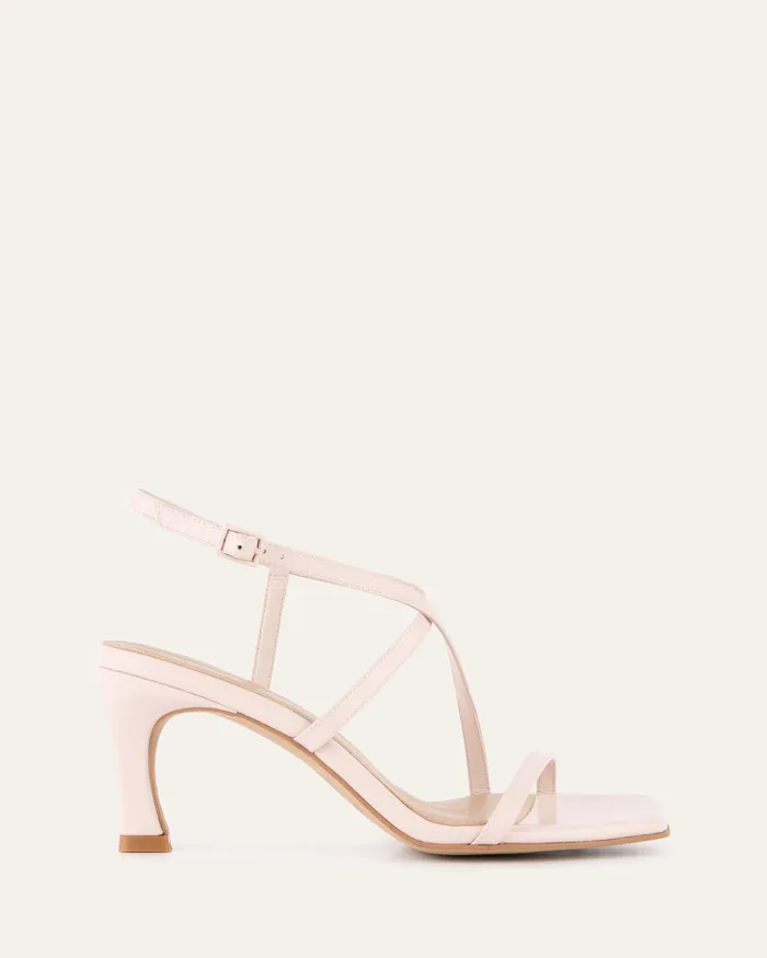 Women Jockey high heel sandals soft pink leather HIGH SANDALS jomercer