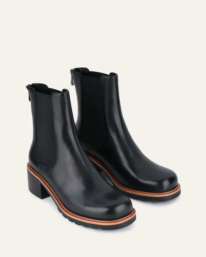 Women jomercer Beverley mid ankle boots black leather ANKLE BOOTS Women jomercer Beverley mid ankle boots black leather ANKLE BOOTS