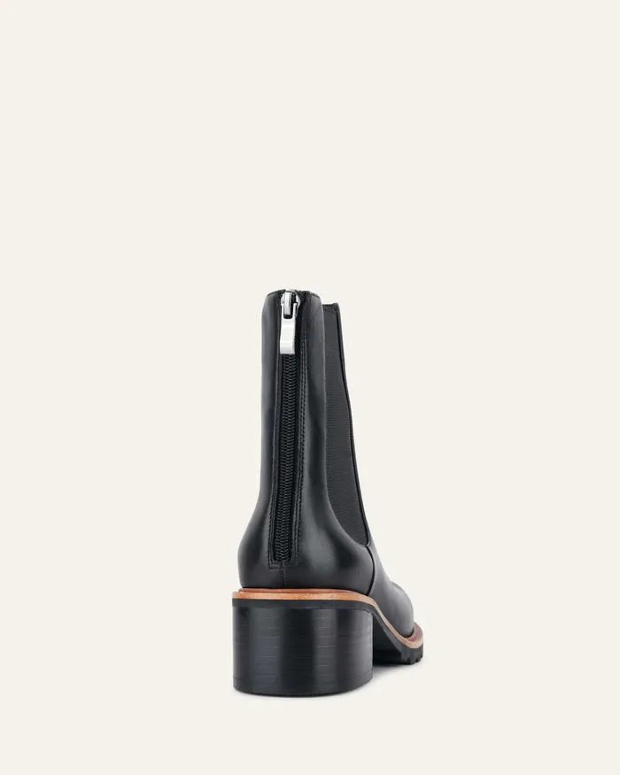 Women jomercer Beverley mid ankle boots black leather ANKLE BOOTS Women jomercer Beverley mid ankle boots black leather ANKLE BOOTS