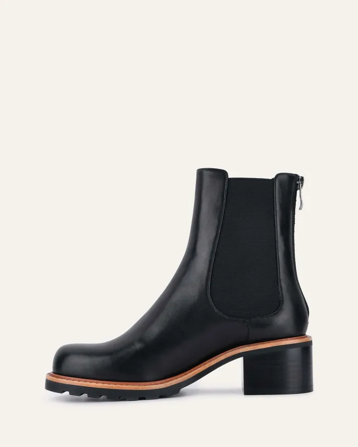 Women jomercer Beverley mid ankle boots black leather ANKLE BOOTS Women jomercer Beverley mid ankle boots black leather ANKLE BOOTS