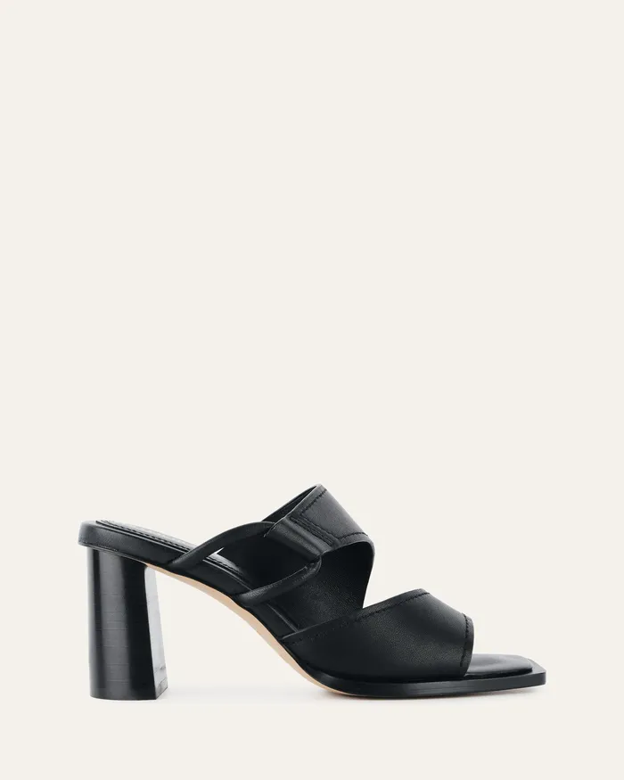 Women jomercer Cammy mid heel sandals black leather MID HEELS