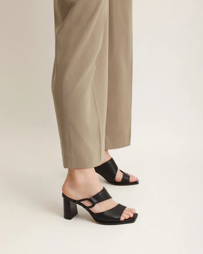 Women jomercer Cammy mid heel sandals black leather MID HEELS Women jomercer Cammy mid heel sandals black leather MID HEELS