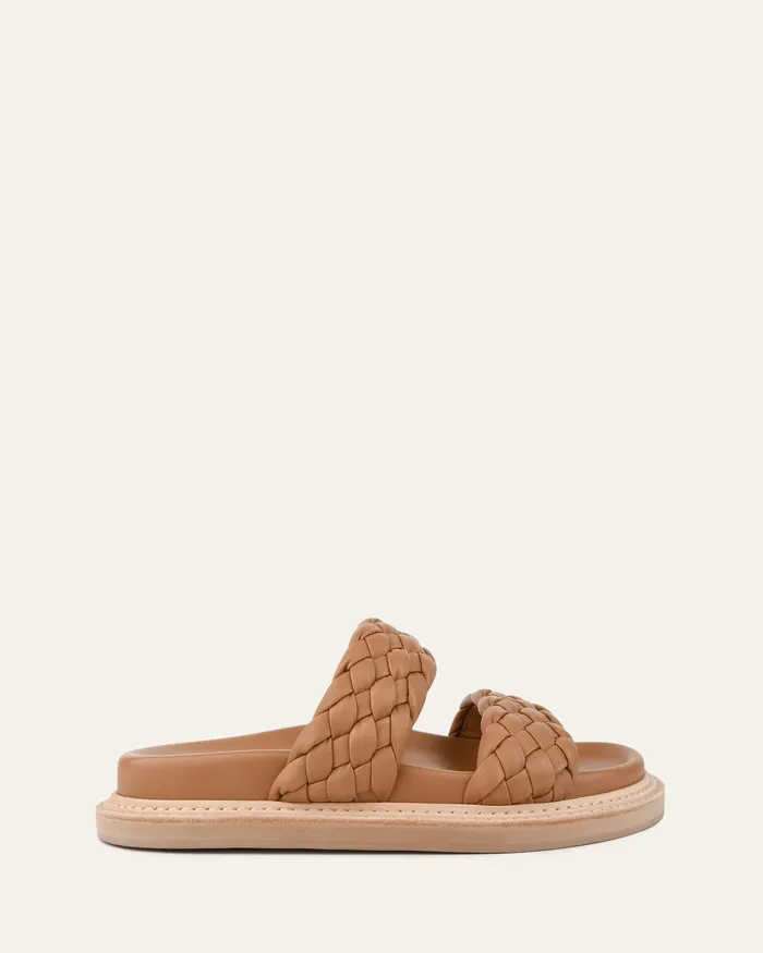 Women jomercer Vega flat sandals toffee leather FLAT SANDALS