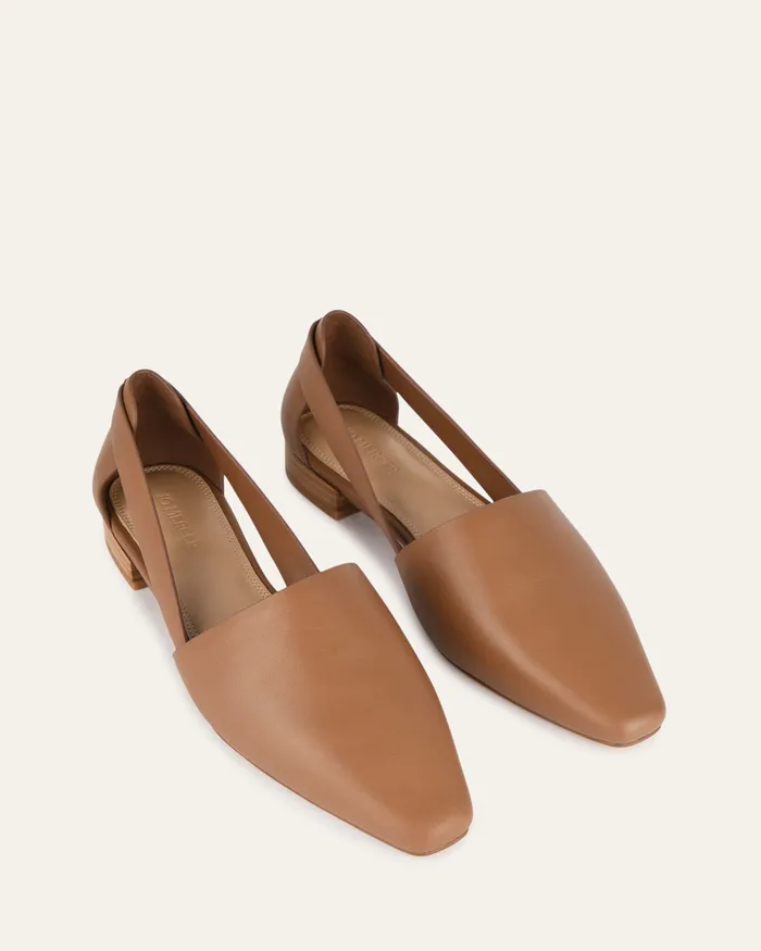 Women jomercer Willa casual flats caramel leather CASUAL