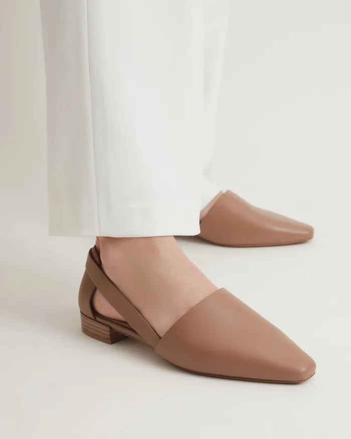 Women jomercer Willa casual flats caramel leather CASUAL