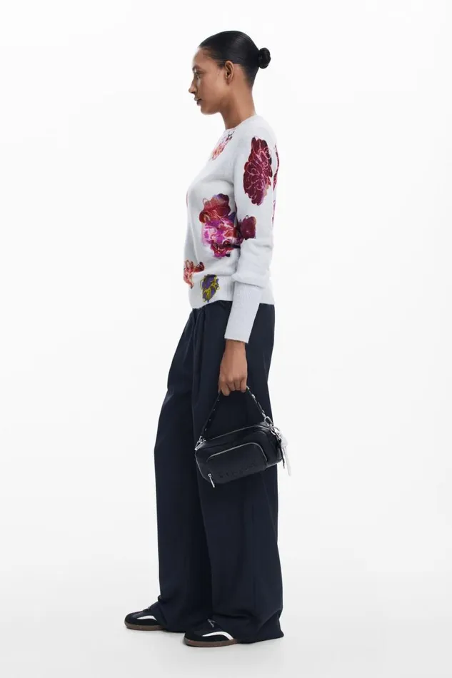 Women Jumpers Desigual Floral Sweater M Christian Lacroix