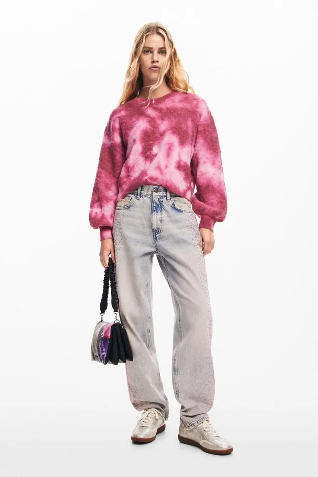 Women Jumpers Desigual Tiedye Sweater