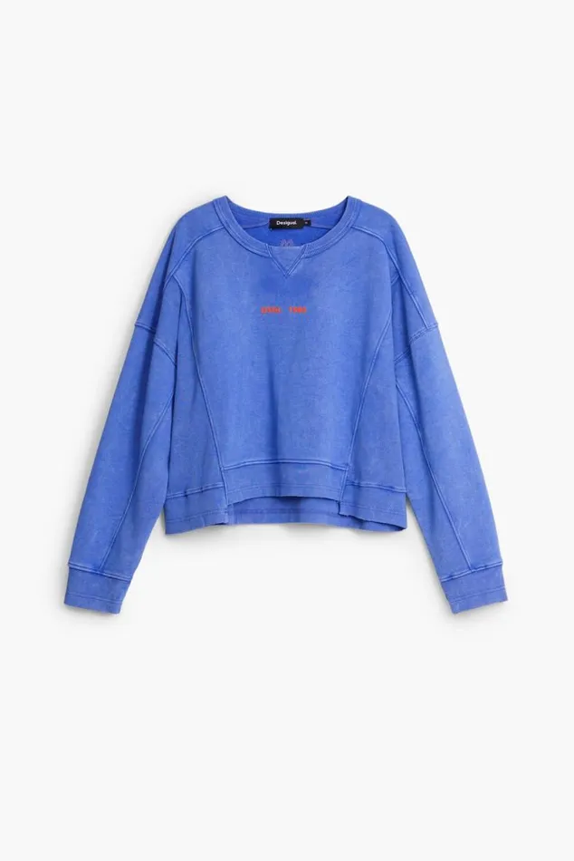Women Jumpers Desigual Washed Effect Sweatshirt