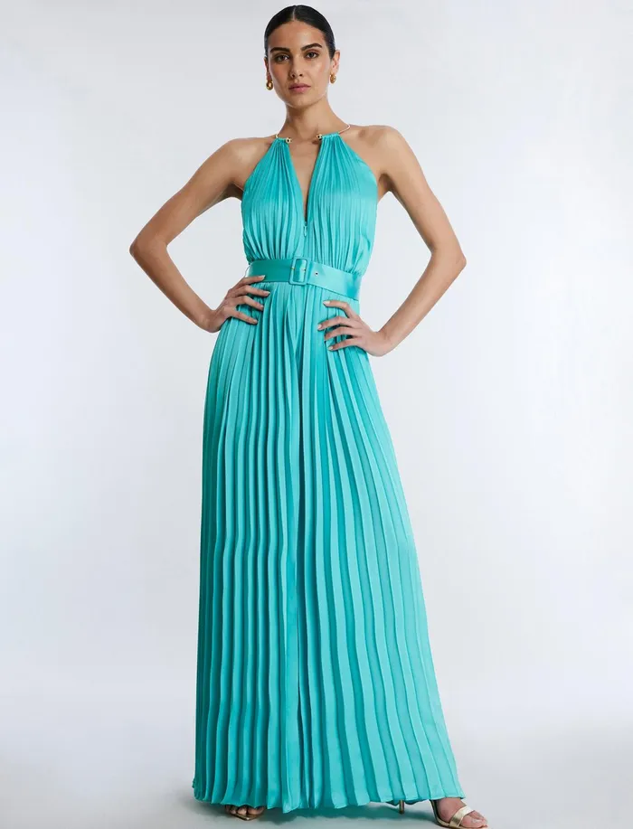 Women Jumpsuits and Rompers BCBG Libby Wide Leg Belted Jumpsuit Polynya