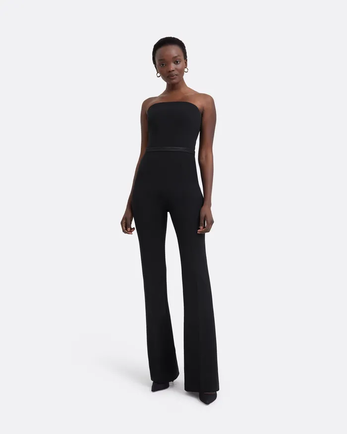 Women Jumpsuits Safiyaa Myrine Black Jumpsuit With Belt Black