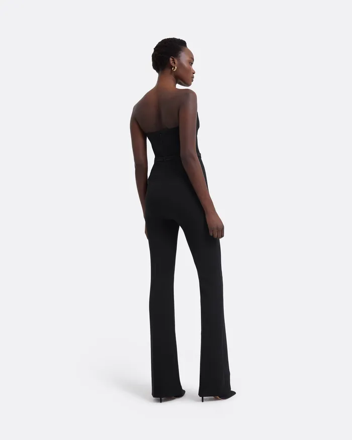 Women Jumpsuits Safiyaa Myrine Black Jumpsuit With Belt Black